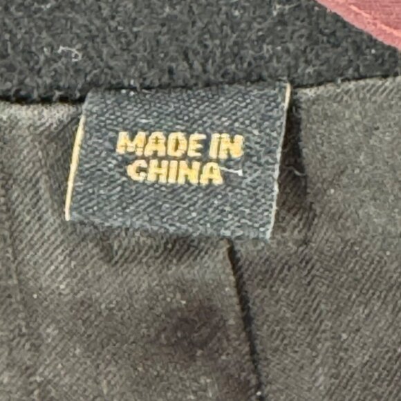 PBM 100% Camel Hair Black Blazer Mens Size 46L - Picture 5 of 7